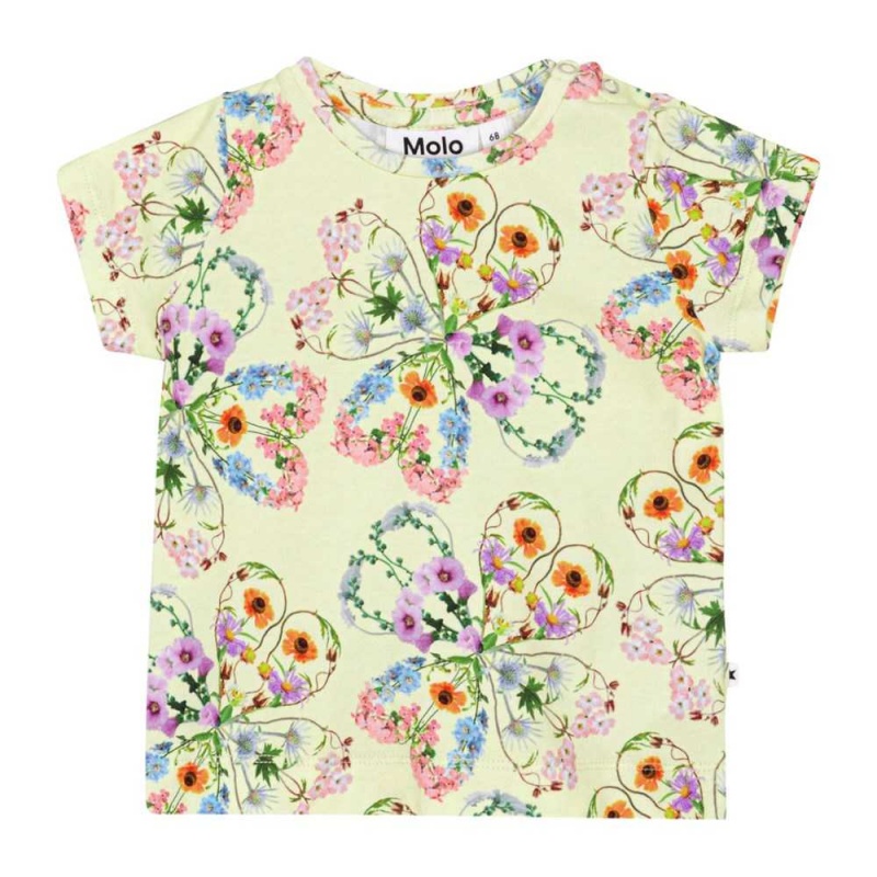 Molo Elly Tytöille T Shirts Tops Flower Love | FI0001428