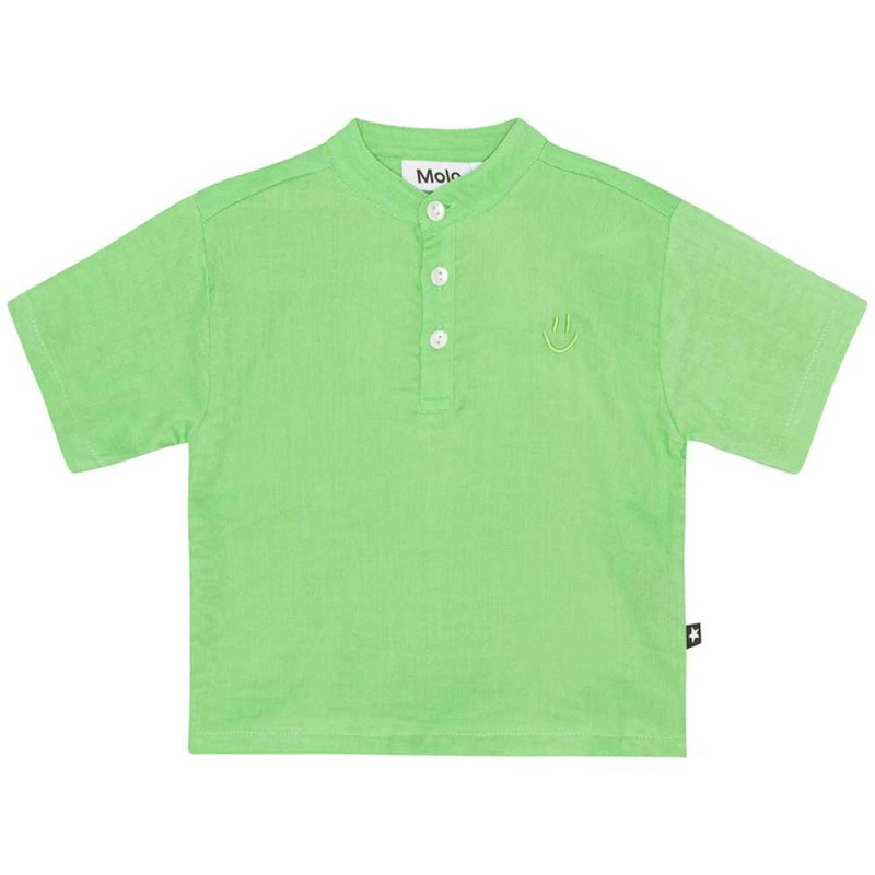 Molo Ever Pojille T Shirts Tops Grass Green | FI0001419