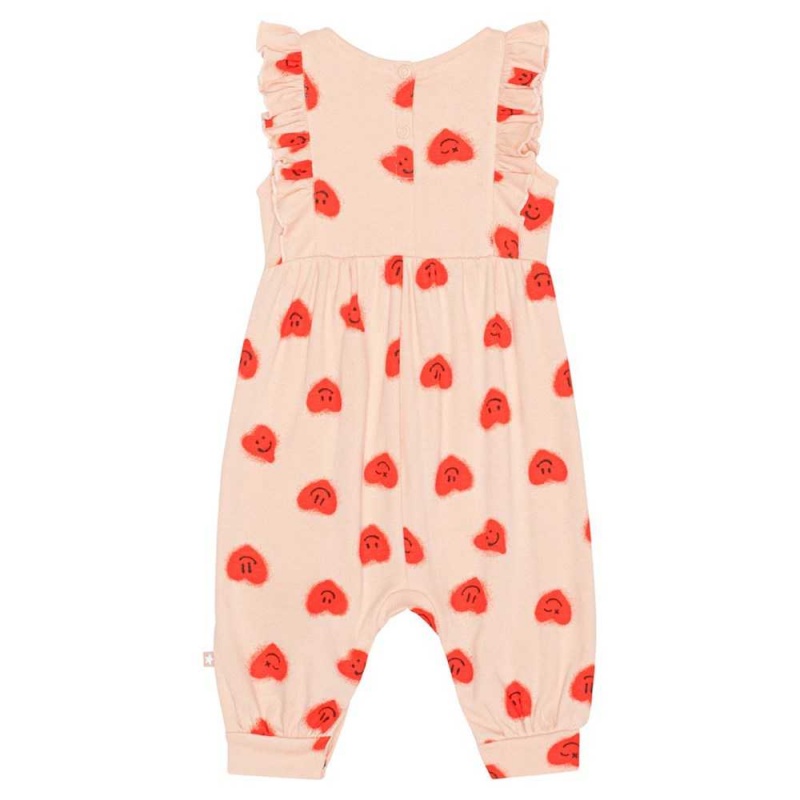 Molo Fallon Tytöille Bodies Babysuits Red Hearts_ Jersey | FI0001283