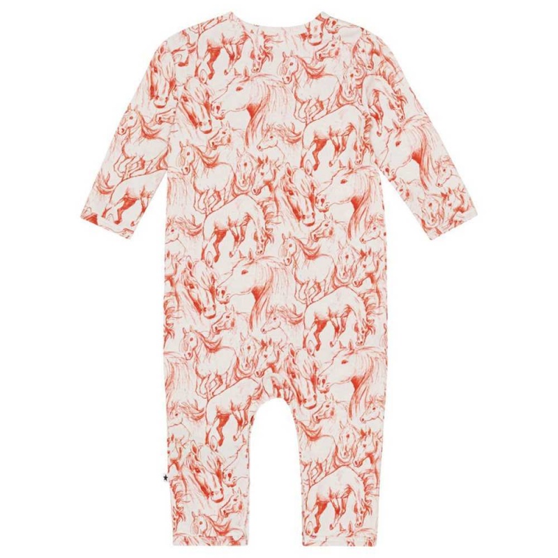 Molo Fenez Tytöille Bodies Babysuits Red Horses | FI0001278