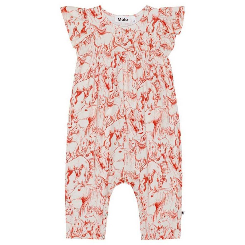 Molo Fifi Tytöille Bodies Babysuits Red Horses | FI0001280