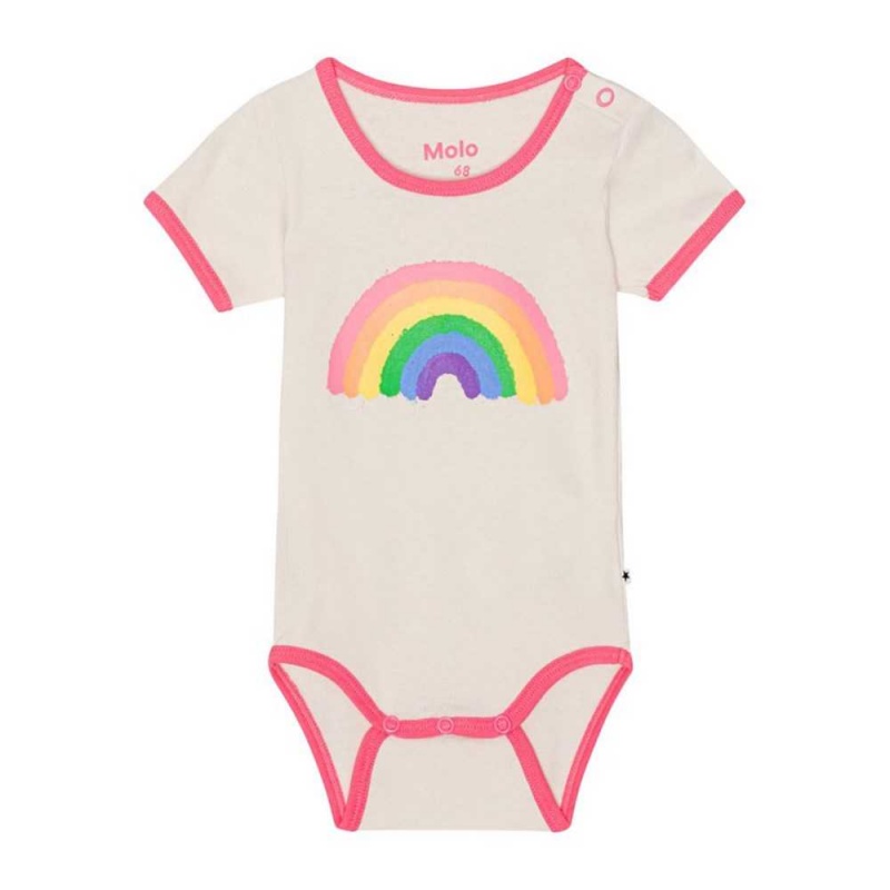 Molo Fossie Tytöille Bodies Babysuits Retro Rainbow | FI0001284