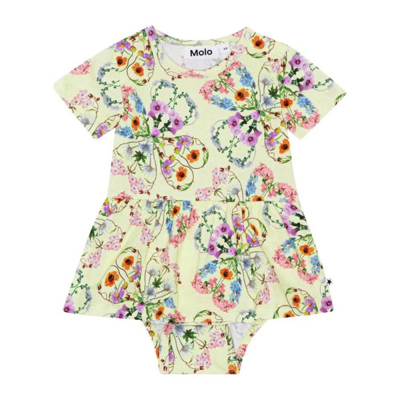 Molo Frannie Tytöille Bodies Babysuits Flower Love | FI0001254