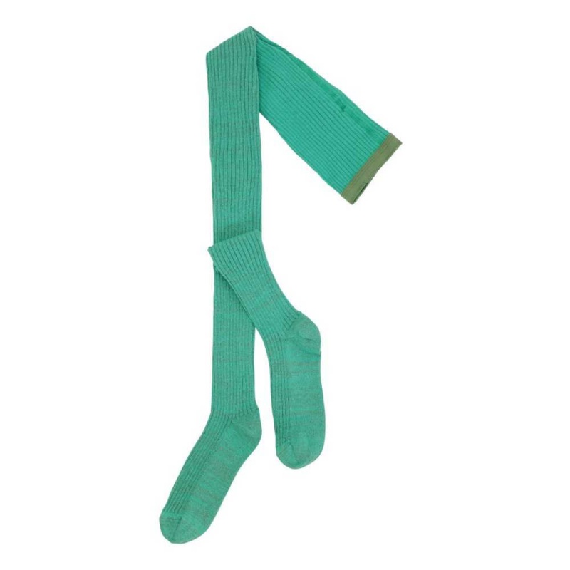 Molo Glitter Rib tights Tights Socks Chalk Green | FI0000975