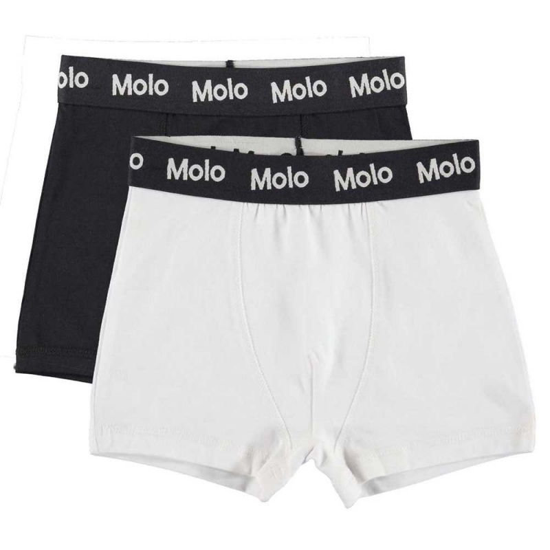 Molo Justin 2-pack Pojille Underwear Nightwear Black White | FI0000890