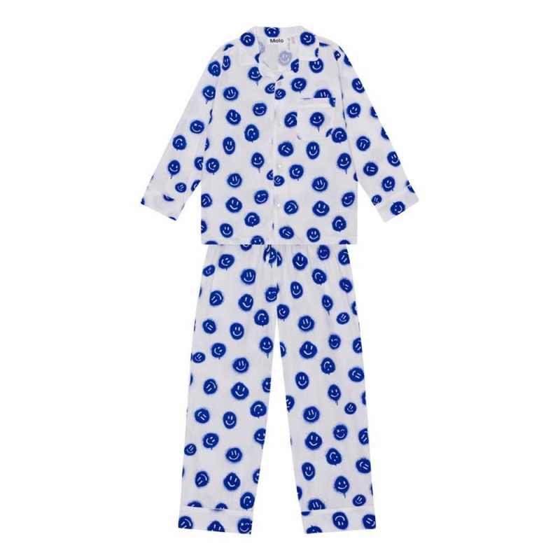 Molo Lex Pojille Nightwear Smiles White | FI0000884