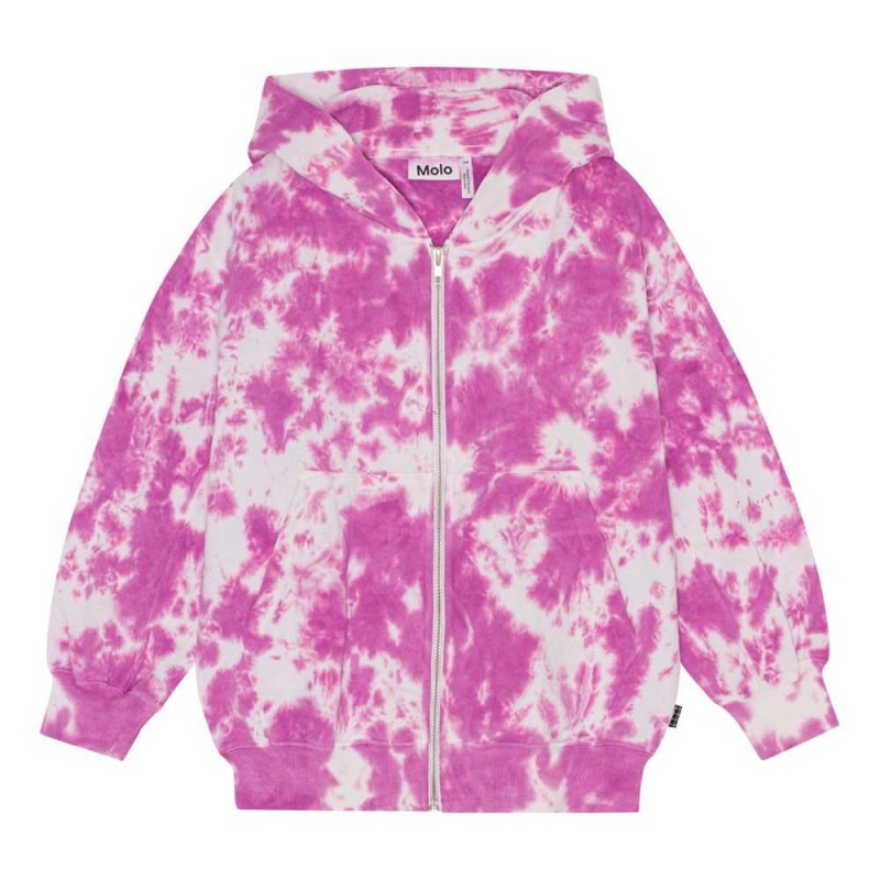 Molo Mazz Pojille Sweatshirts Cardigans Purple Pink Dye | FI0000745