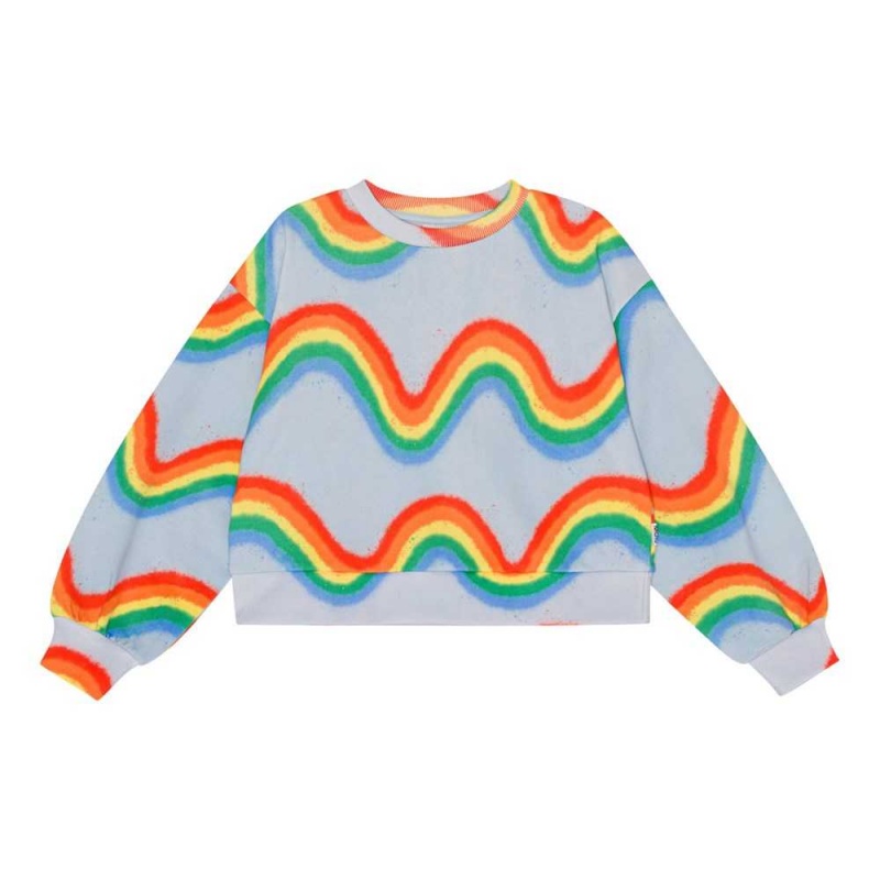 Molo Miki Tytöille Sweatshirts Cardigans Rainbow Waves | FI0000476