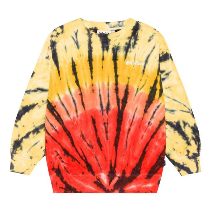 Molo Monti Pojille Sweatshirts Cardigans Fire Dye | FI0000766