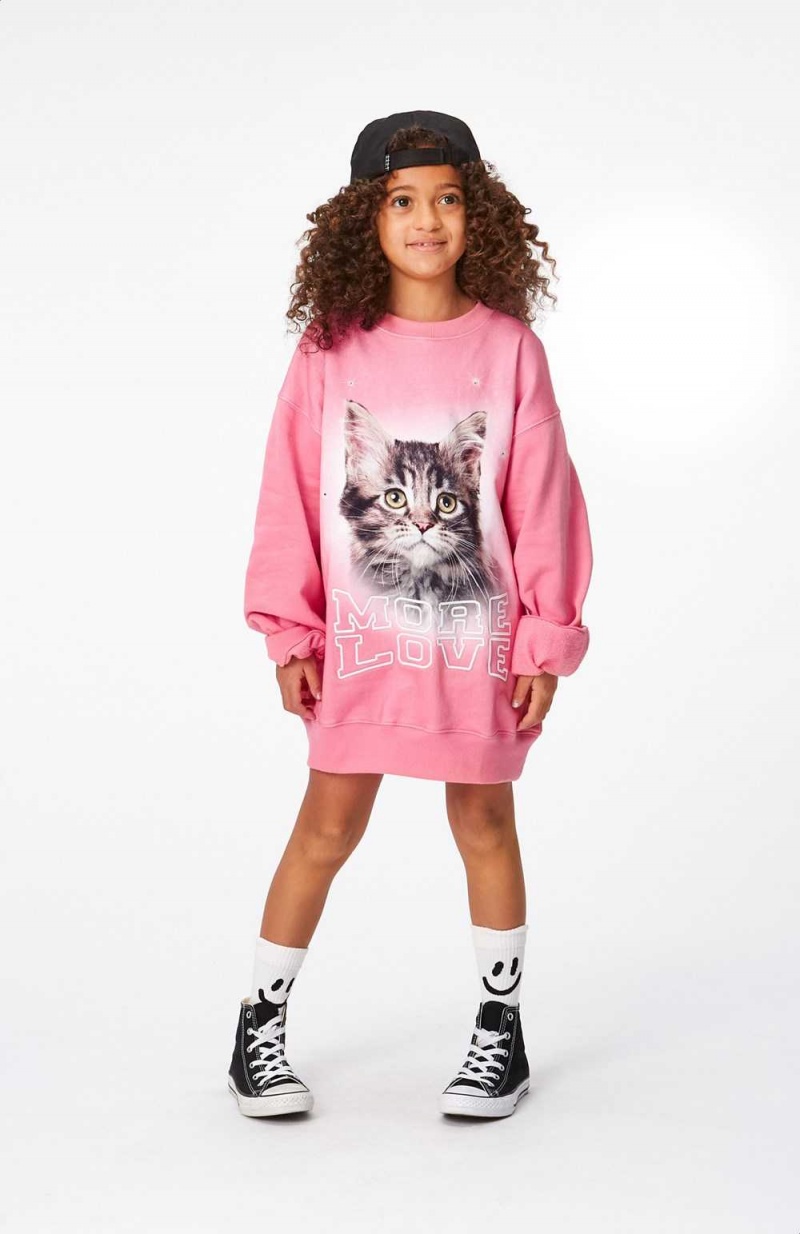 Molo Monti Tytöille Sweatshirts Cardigans More Love Cat | FI0000479