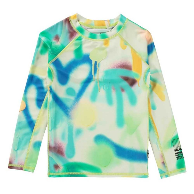 Molo Neptune LS Rash guards Palmtree Spray | FI0001072