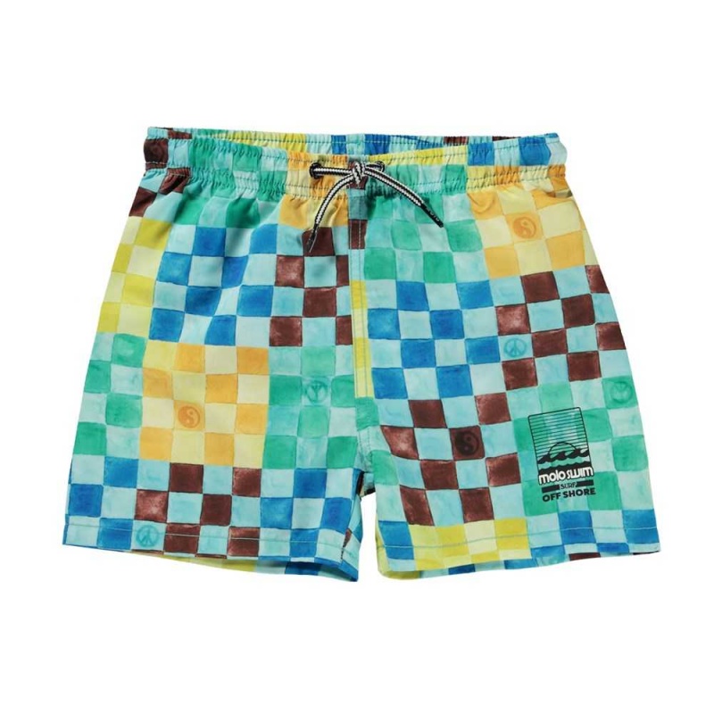 Molo Niko Swimshorts Big Check | FI0001105