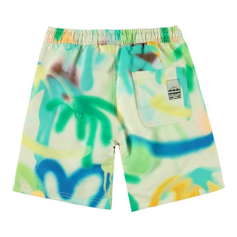 Molo Nilson Swimshorts Palmtree Spray | FI0001106