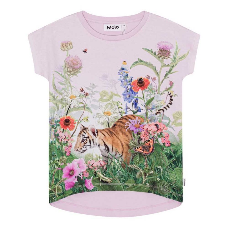 Molo Ragnhilde Tytöille T Shirts Tops Garden Explore | FI0000537