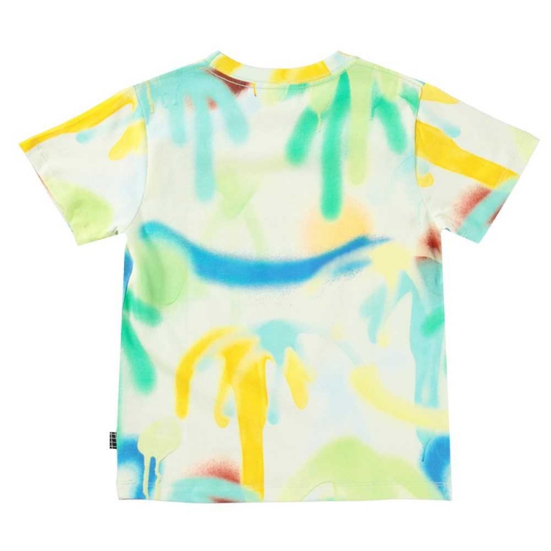 Molo Rame Pojille T Shirts Tops Palmtree Spray | FI0000626