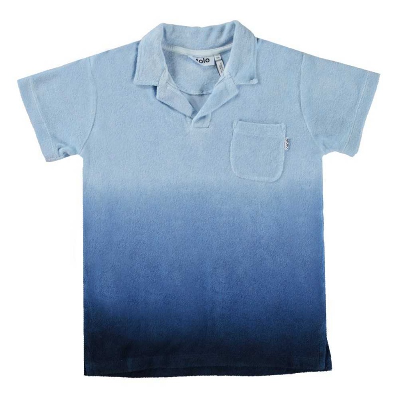 Molo Randel Pojille T Shirts Tops Reef Blue | FI0000637