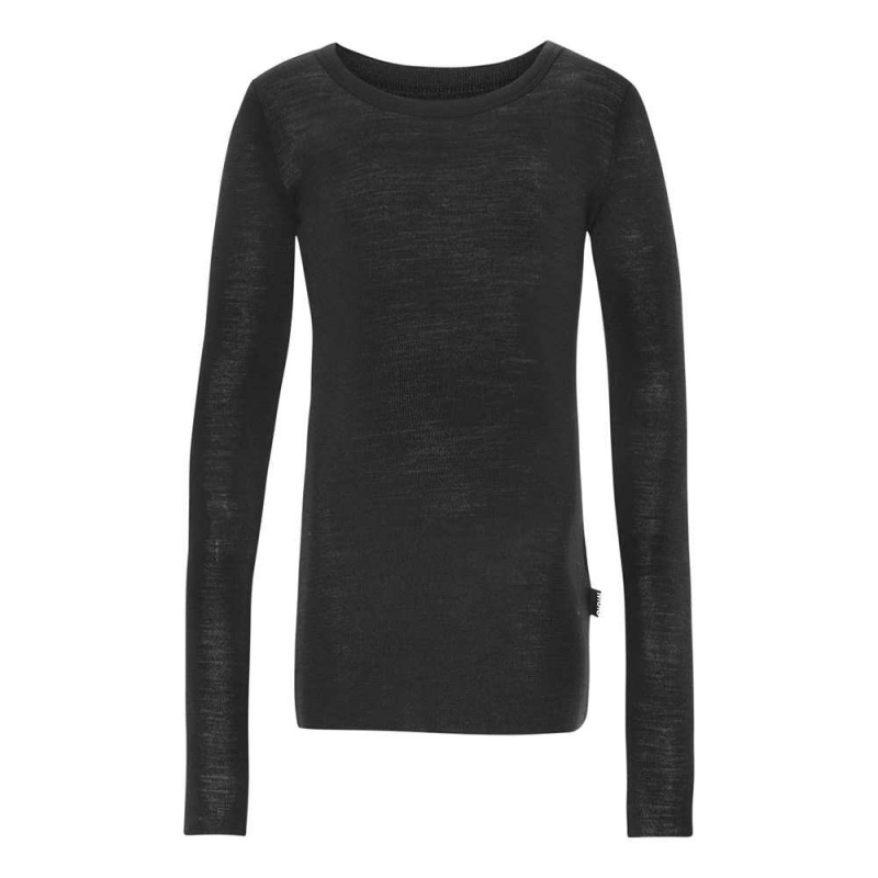 Molo Rihanna Wool Tytöille T Shirts Tops Black | FI0000555