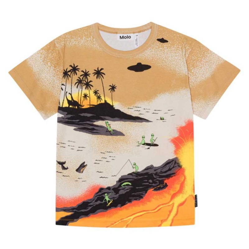 Molo Riley Pojille T Shirts Tops Alien Tourists | FI0000806