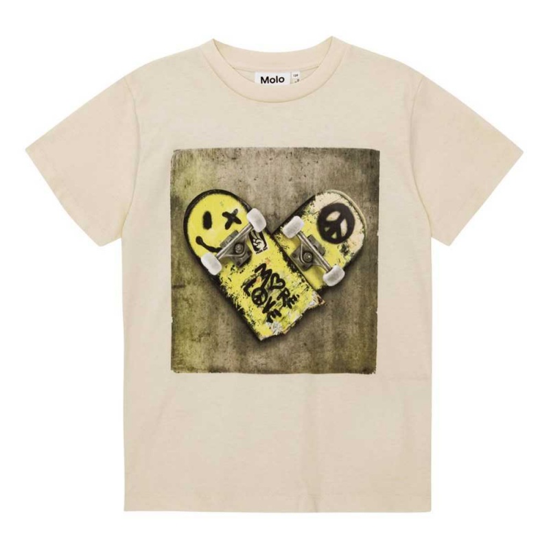 Molo Riley Pojille T Shirts Tops I Heart Skate | FI0000785