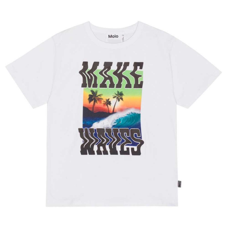 Molo Riley Pojille T Shirts Tops Make Waves | FI0000772