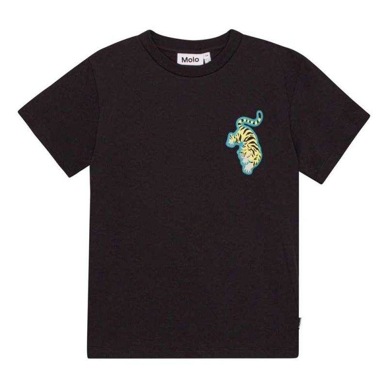 Molo Riley Pojille T Shirts Tops Pinball Dark | FI0000791