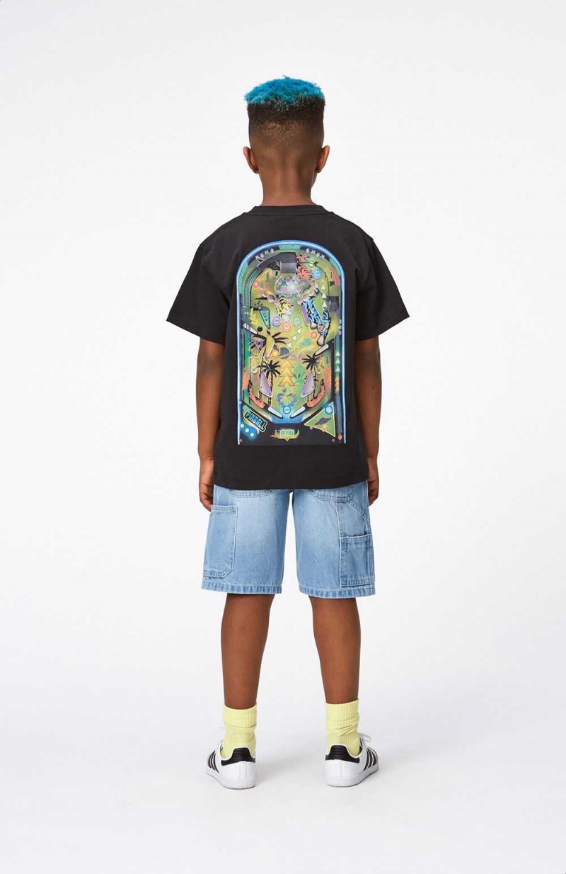 Molo Riley Pojille T Shirts Tops Pinball Dark | FI0000791