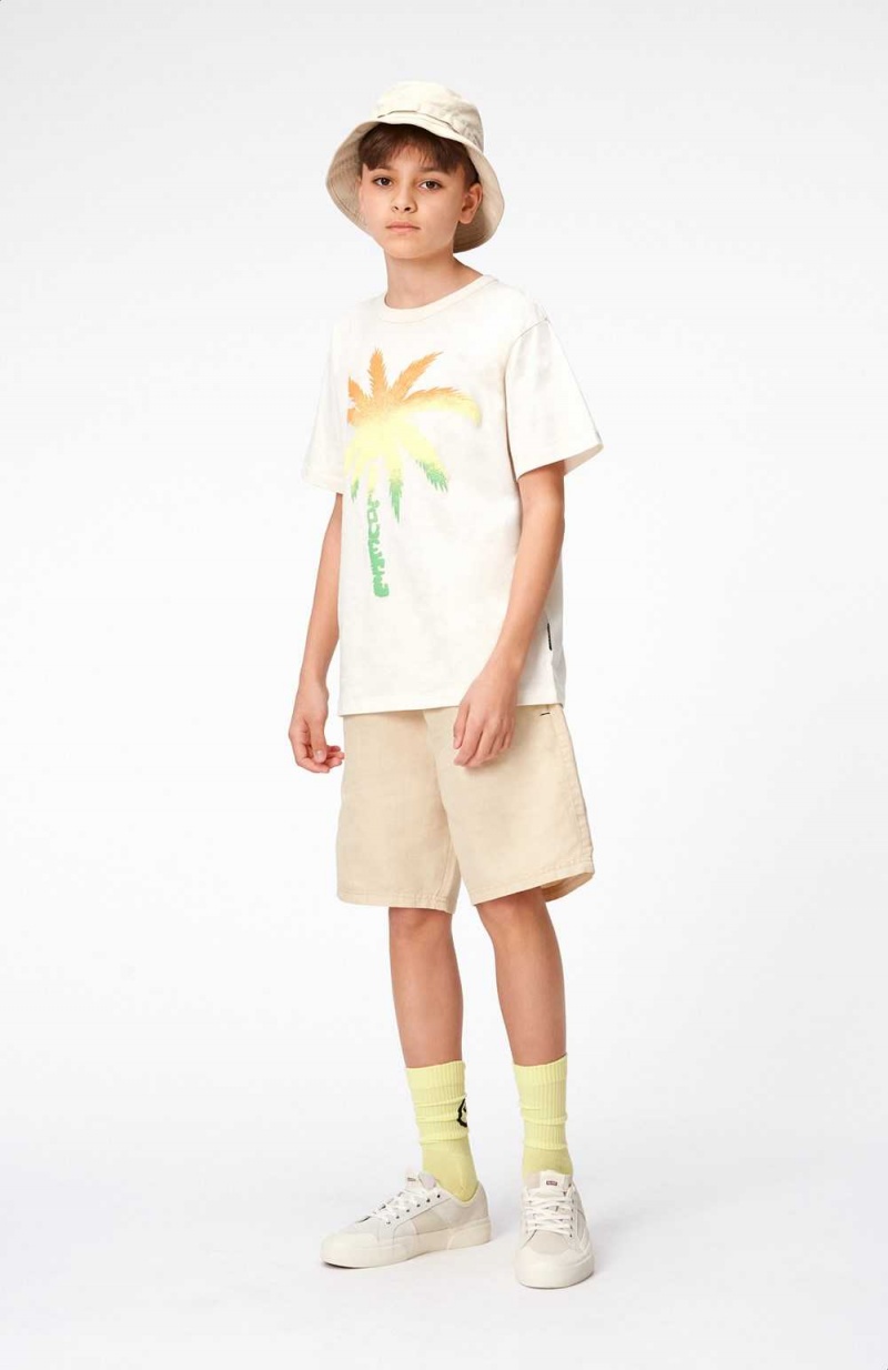 Molo Riley Pojille T Shirts Tops Spray Palm | FI0000769