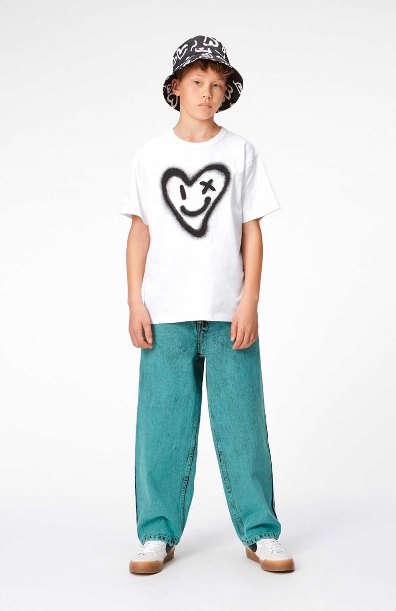 Molo Riley Pojille T Shirts Tops Sprayed Heart | FI0000801