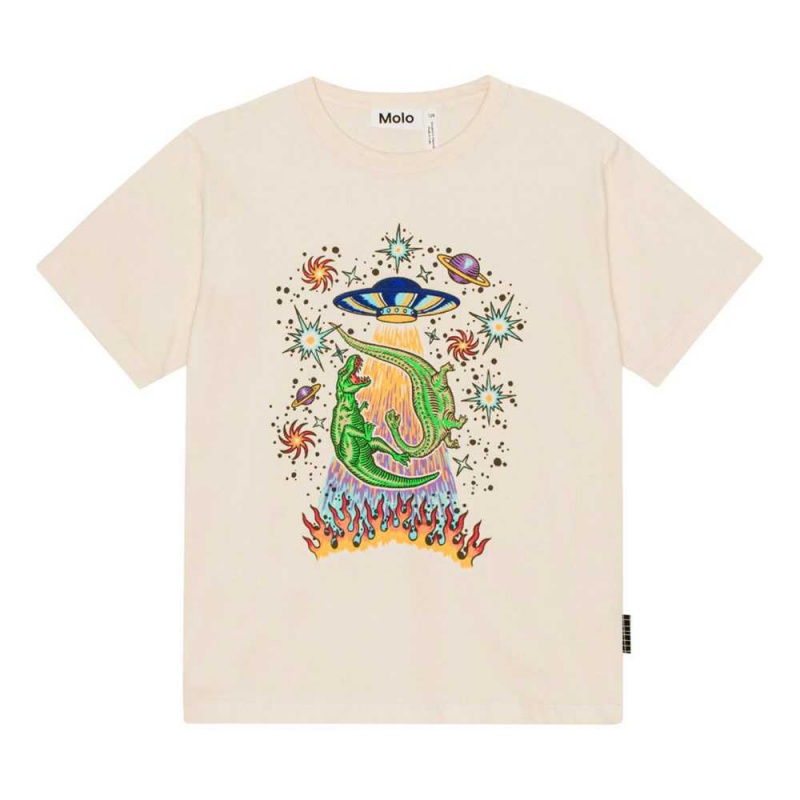 Molo Riley Pojille T Shirts Tops UFO And Dinos | FI0000835