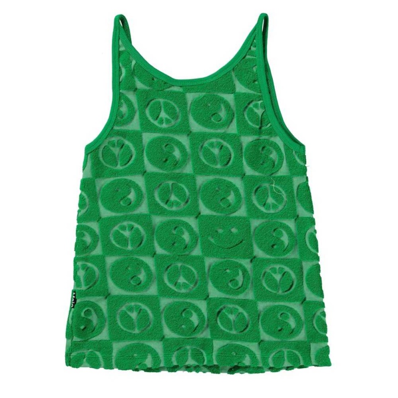 Molo Rizi Tytöille T Shirts Tops Bright Green | FI0000180