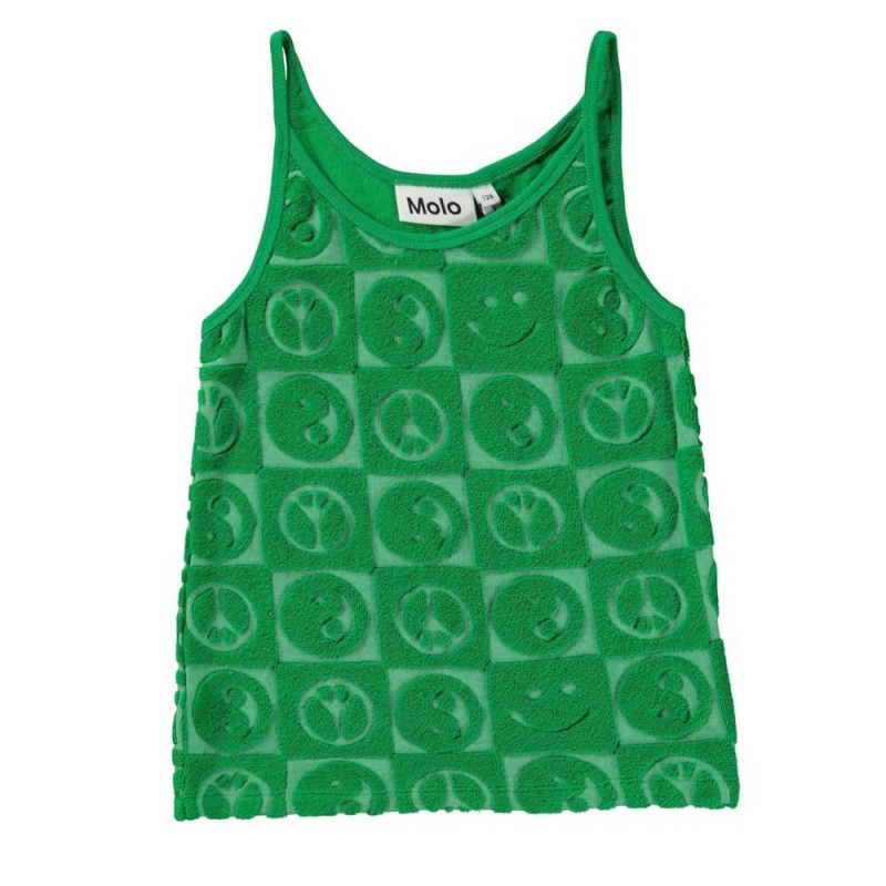 Molo Rizi Tytöille T Shirts Tops Bright Green | FI0000180