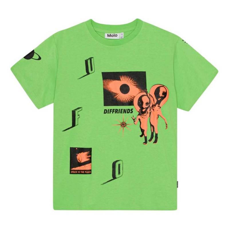 Molo Rodney Pojille T Shirts Tops Alien Friends | FI0000832