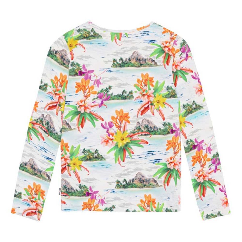 Molo Rose Tytöille T Shirts Tops Tropical Islands | FI0000517