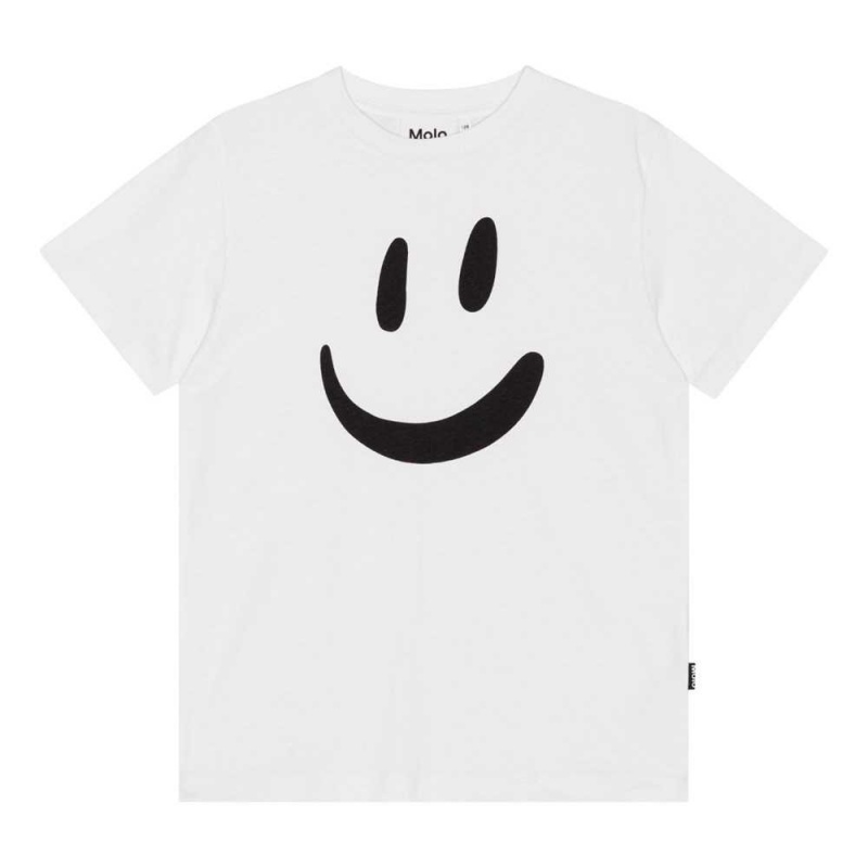 Molo Roxo Pojille T Shirts Tops White | FI0000857