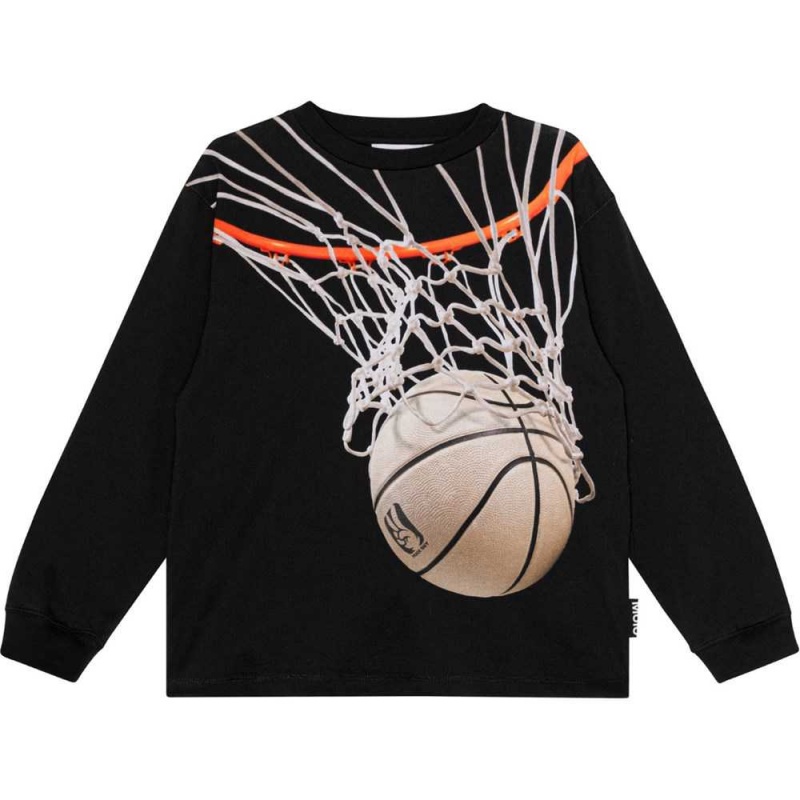 Molo Rube Pojille T Shirts Tops Basket Net Dark | FI0000800