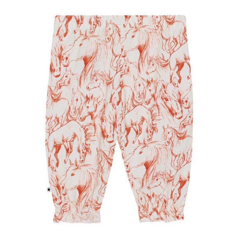 Molo Selena Tytöille Pants Jeans Red Horses | FI0001384