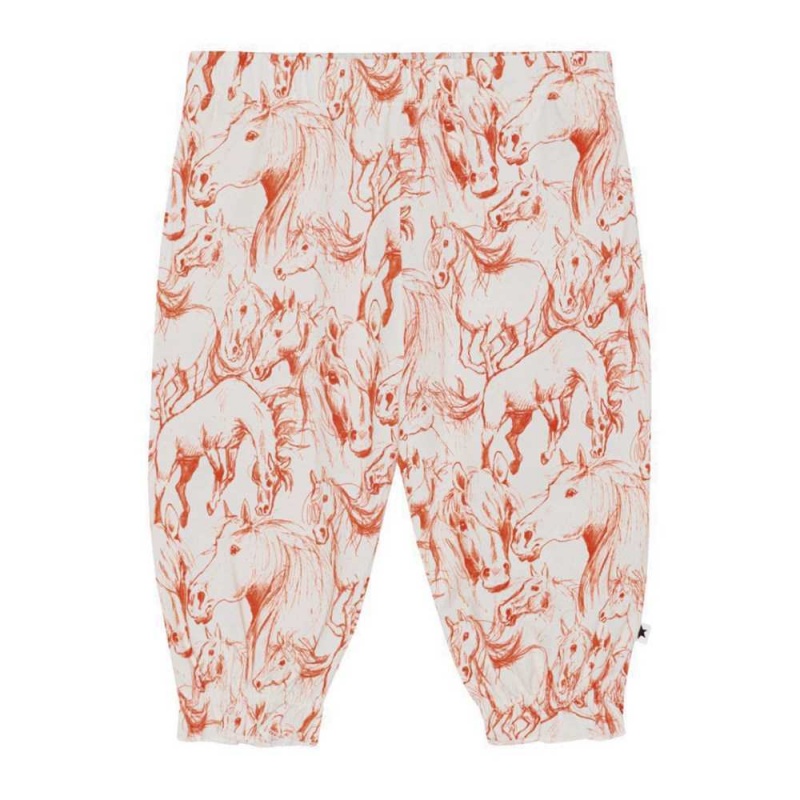 Molo Selena Tytöille Pants Jeans Red Horses | FI0001384