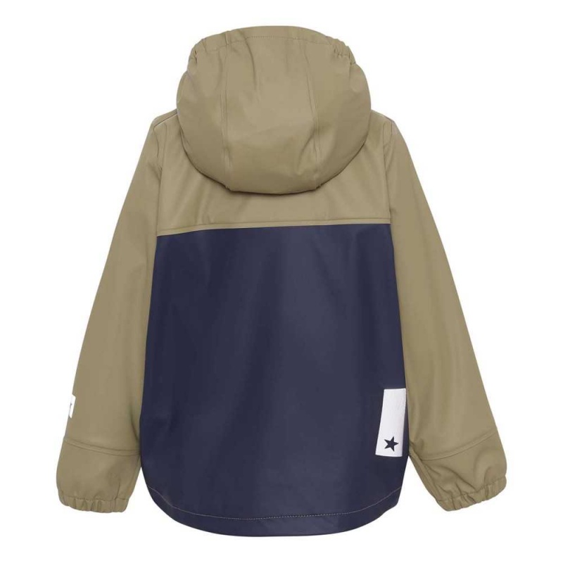 Molo Zan Rainwear Khaki Green Block | FI0000120